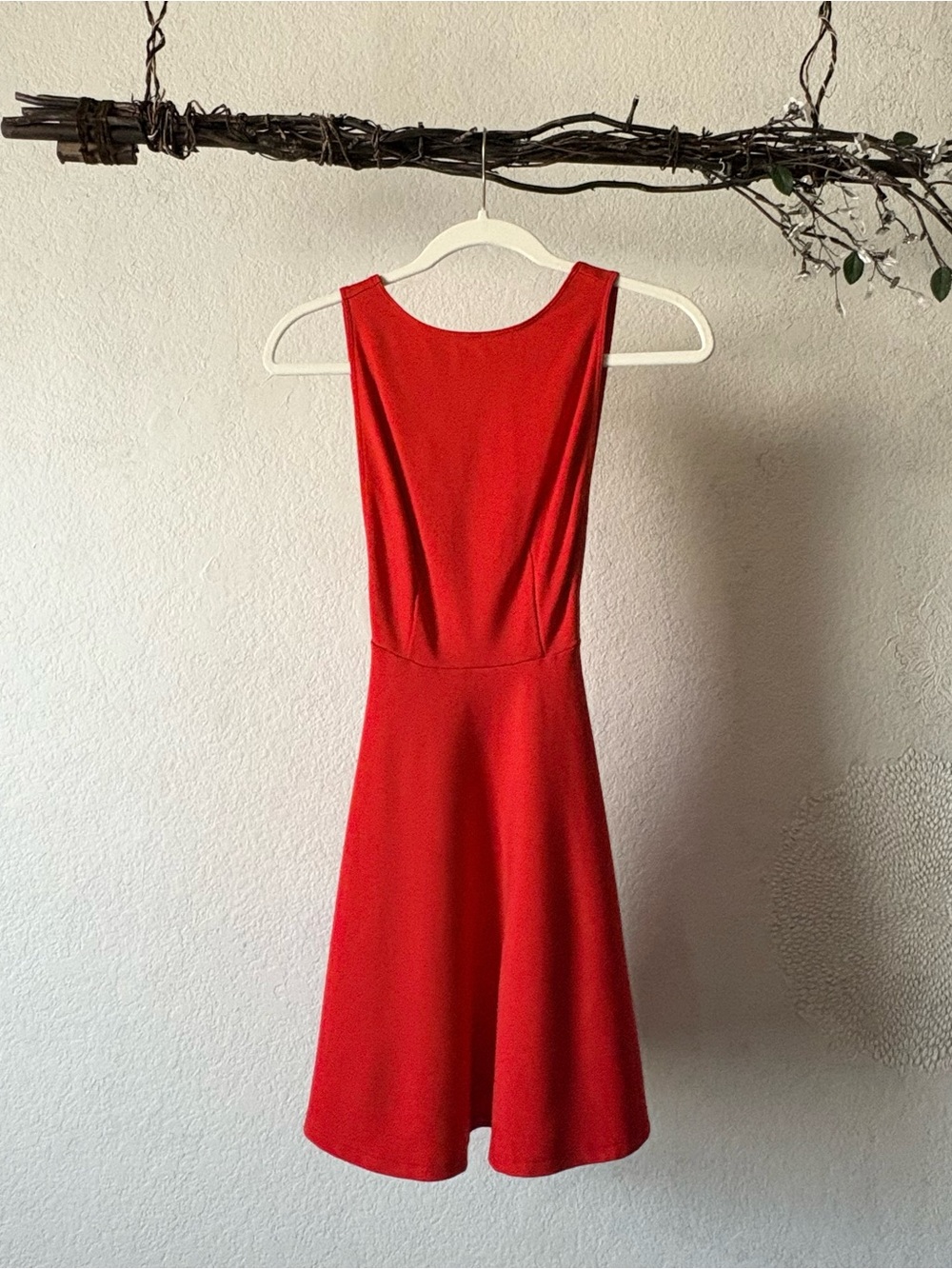 American Apparel true red Ponte skater dress NWT
